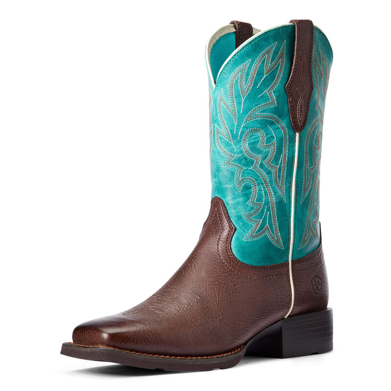 Ariat Westernstiefel Damen - Cattle Drive Braun/Türkis ( FTOPL-1572 )